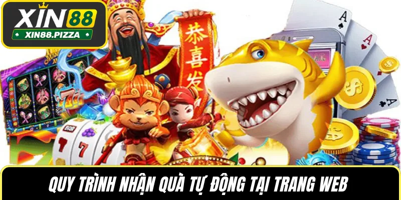 Quy trình nhận quà tự động tại trang web